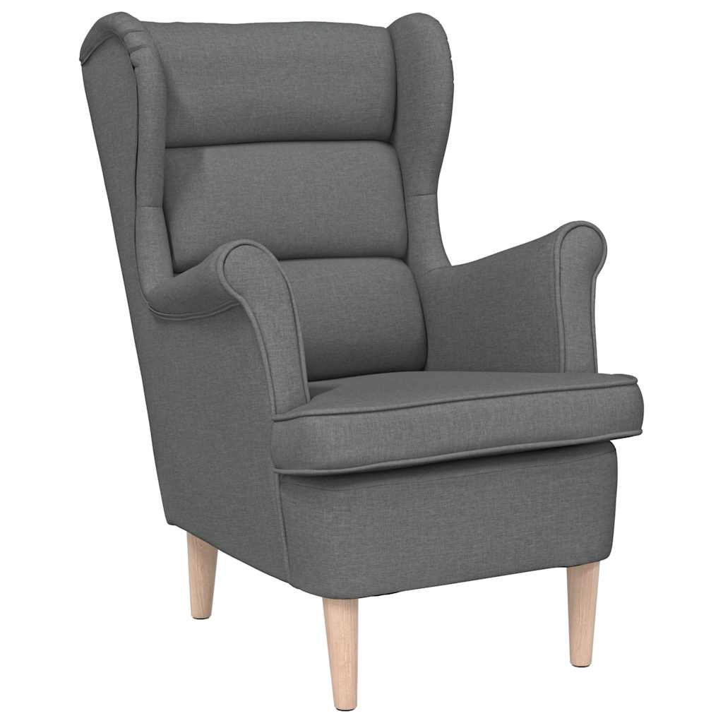 Fauteuil gris foncé 74x84x100 cm tissu - XIOS