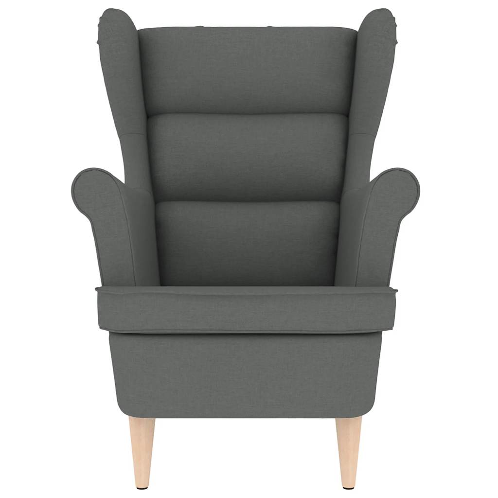 Fauteuil gris foncé 74x84x100 cm tissu - XIOS