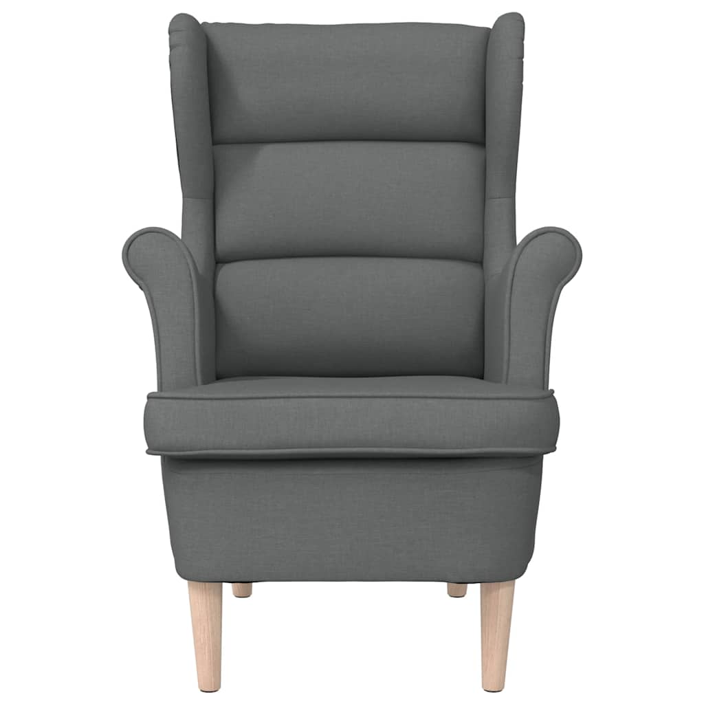 Fauteuil gris foncé 74x84x100 cm tissu - XIOS