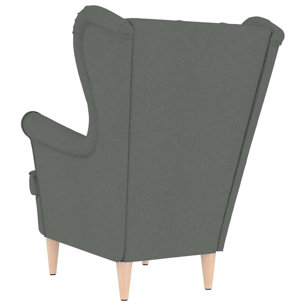 Fauteuil gris foncé 74x84x100 cm tissu - XIOS