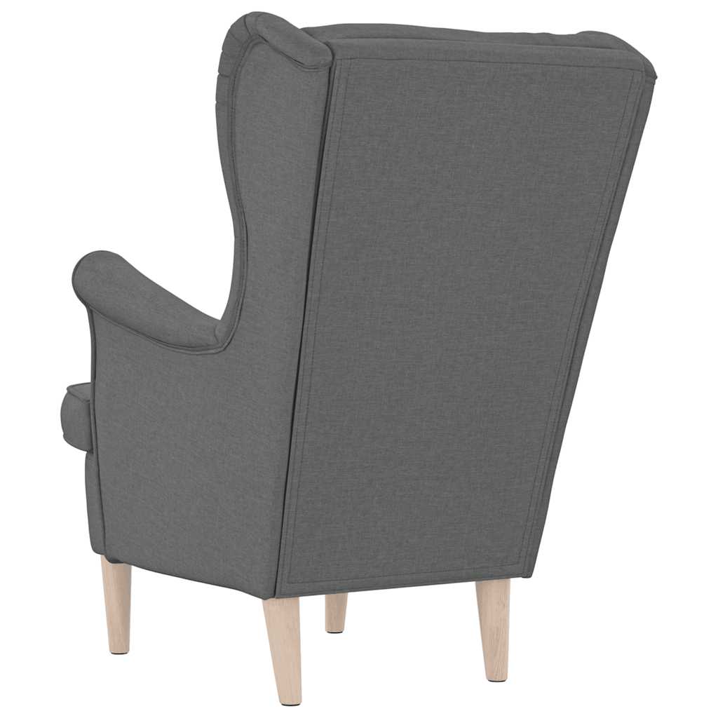 Fauteuil gris foncé 74x84x100 cm tissu - XIOS