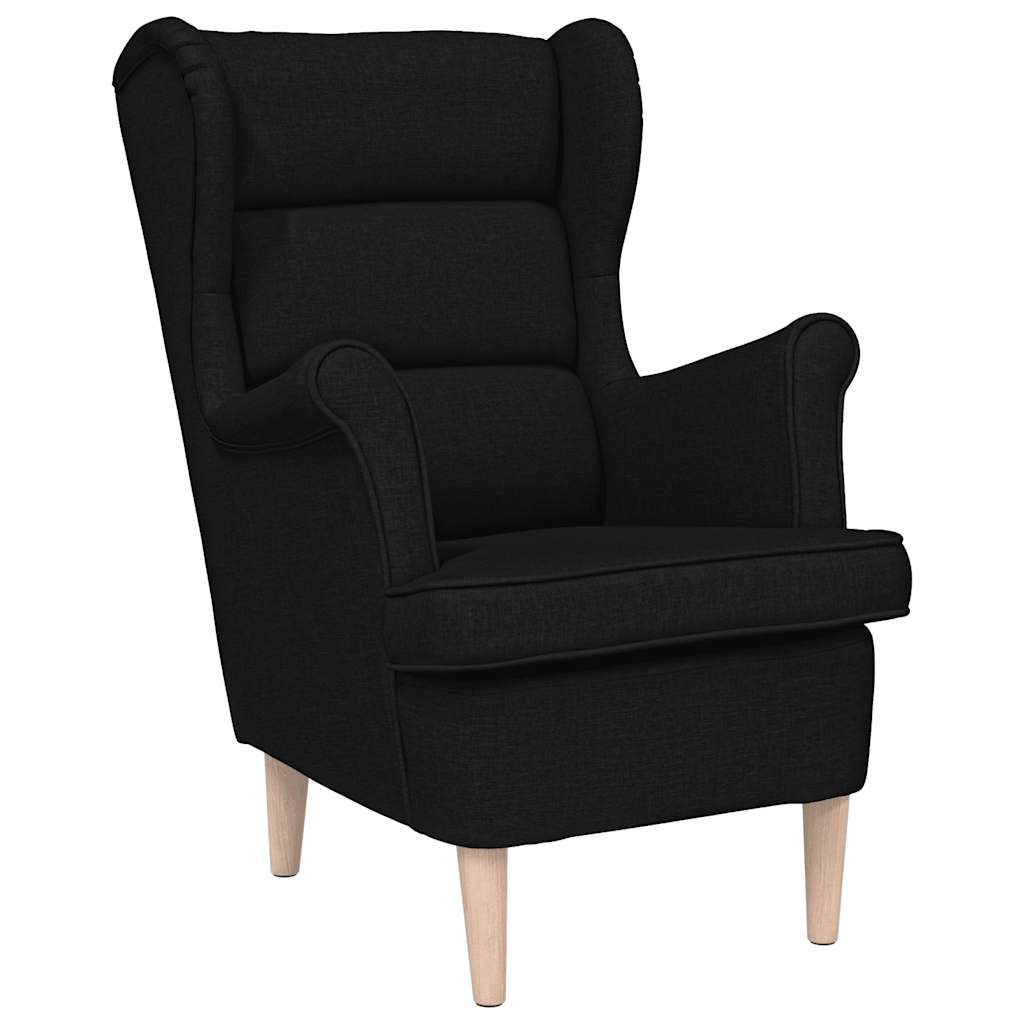 Fauteuil noir 74x84x100 cm tissu - XIOS