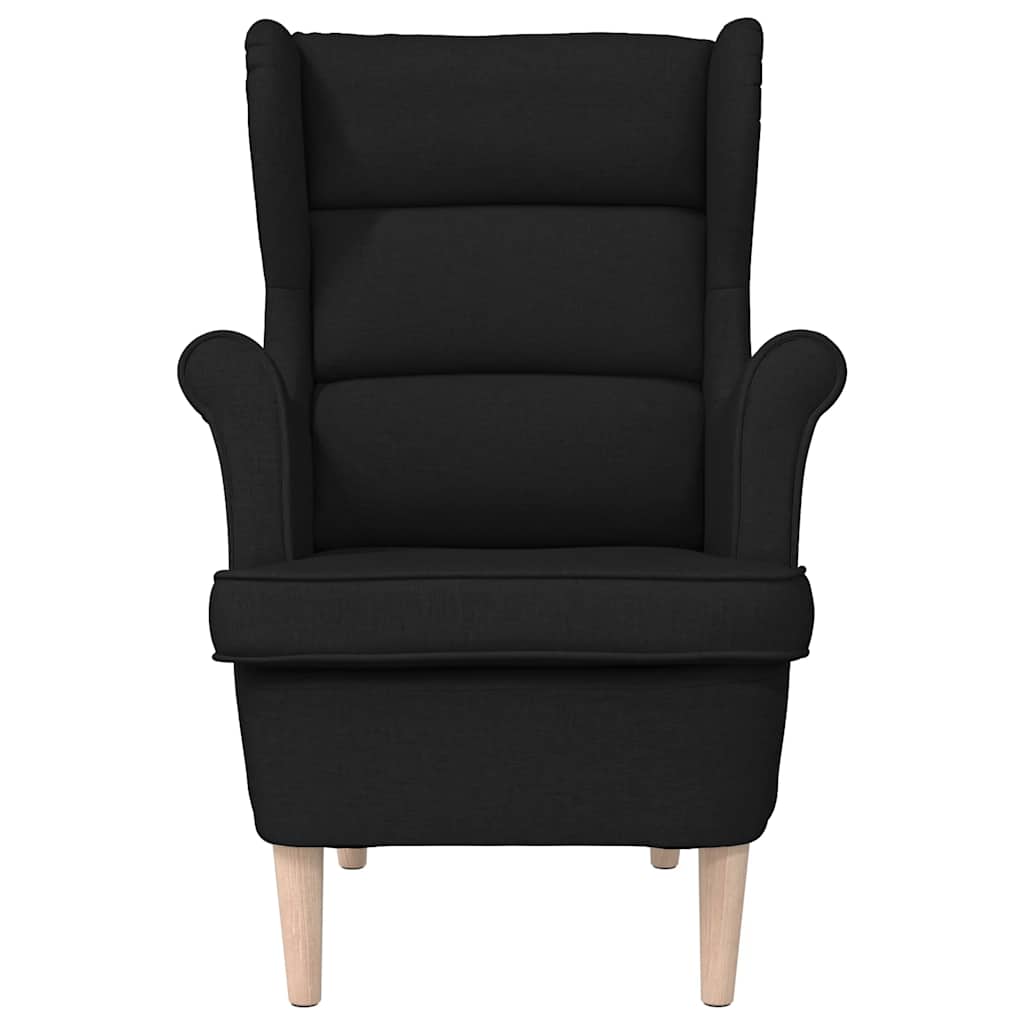 Fauteuil noir 74x84x100 cm tissu - XIOS
