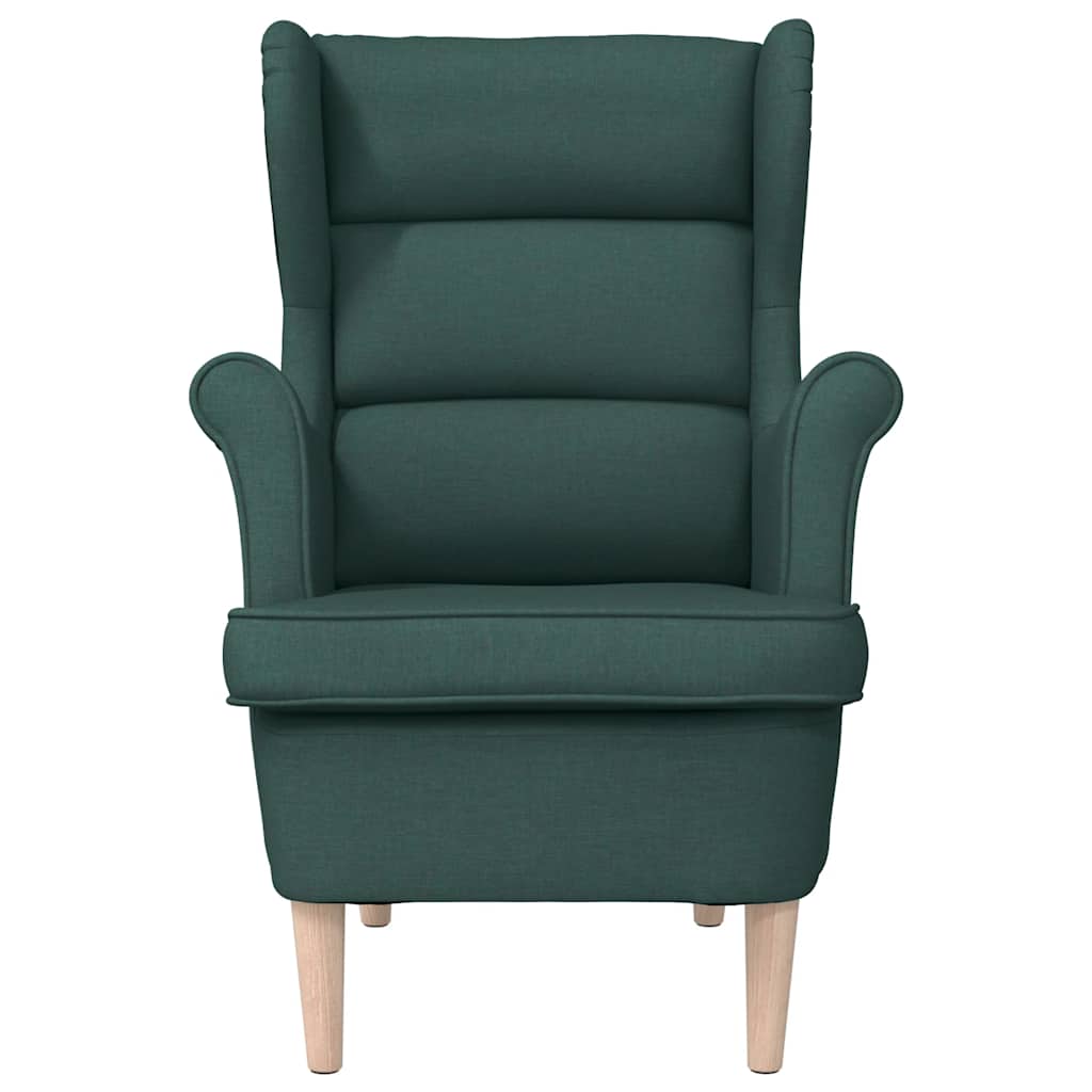 Fauteuil vert foncé 74x84x100 cm tissu - XIOS