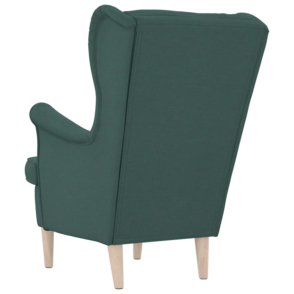 Fauteuil vert foncé 74x84x100 cm tissu - XIOS