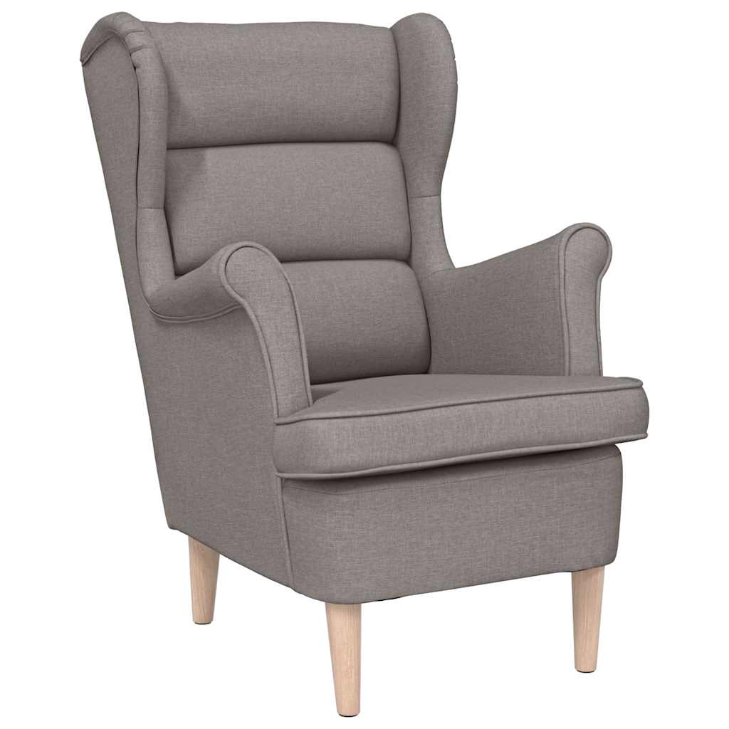 Fauteuil taupe 74x84x100 cm tissu - XIOS