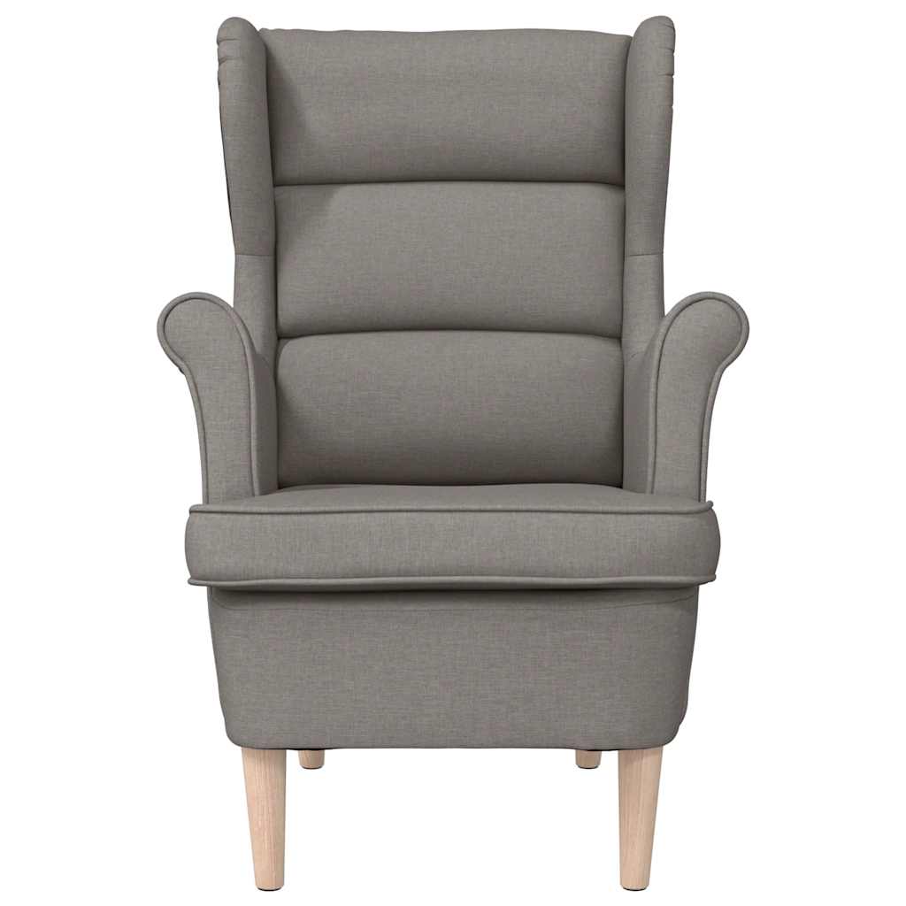Fauteuil taupe 74x84x100 cm tissu - XIOS