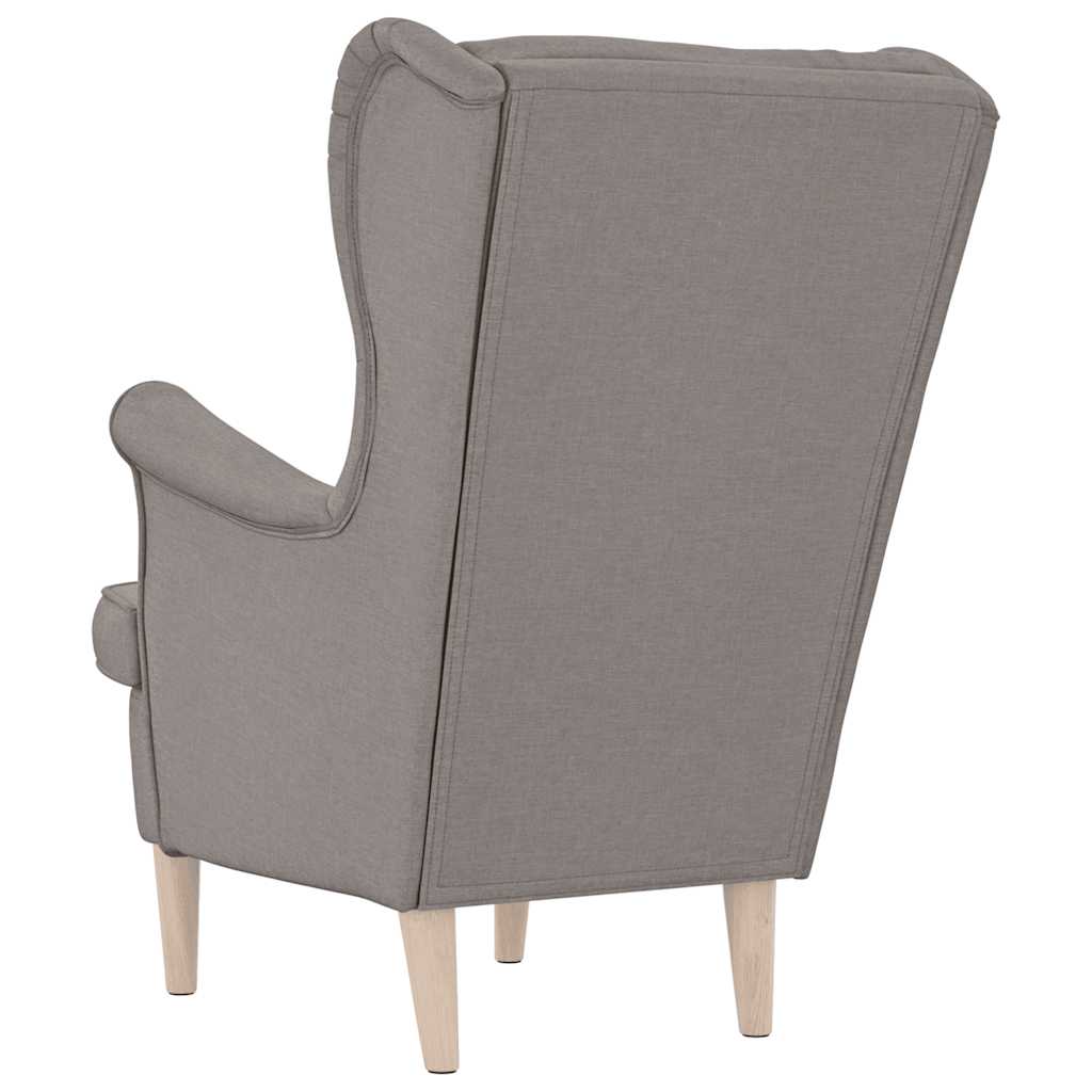 Fauteuil taupe 74x84x100 cm tissu - XIOS