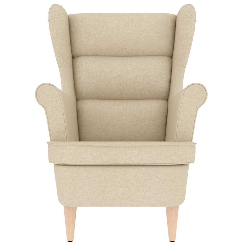Fauteuil crème 74x84x100 cm tissu - XIOS