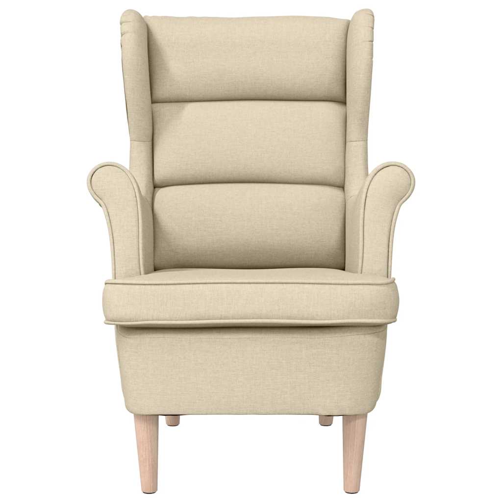 Fauteuil crème 74x84x100 cm tissu - XIOS