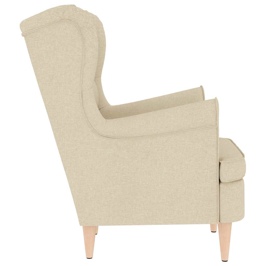 Fauteuil crème 74x84x100 cm tissu - XIOS
