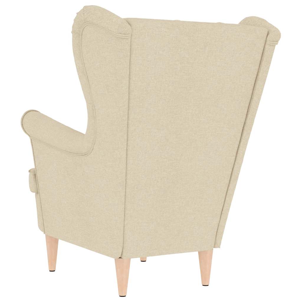Fauteuil crème 74x84x100 cm tissu - XIOS