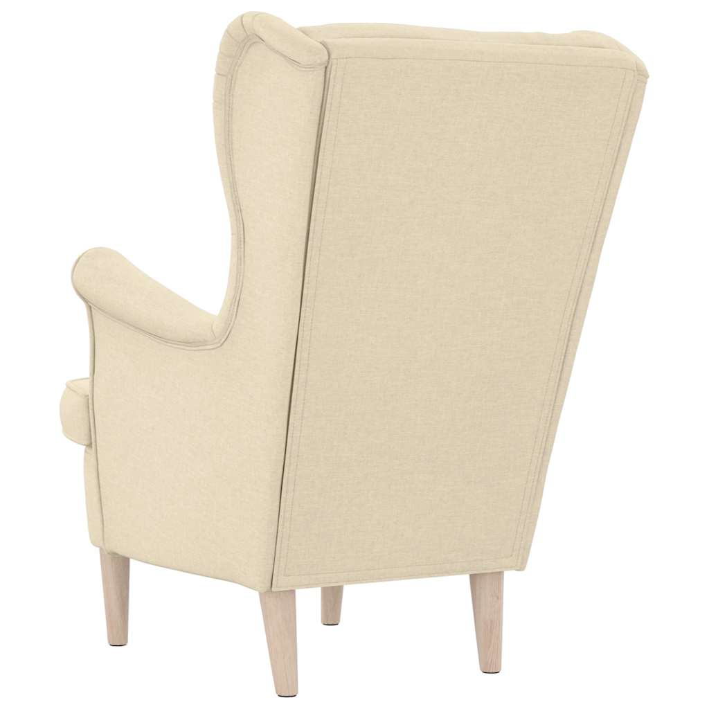 Fauteuil crème 74x84x100 cm tissu - XIOS