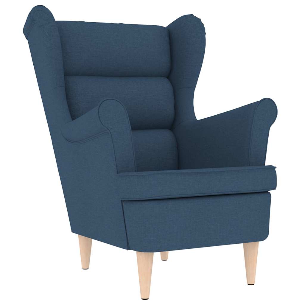 Fauteuil bleu 74x84x100 cm tissu - XIOS