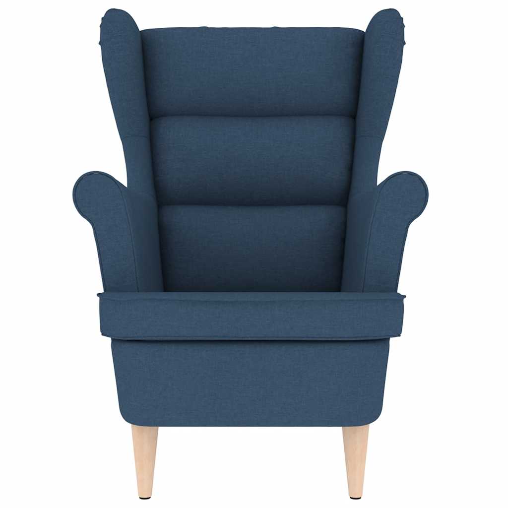 Fauteuil bleu 74x84x100 cm tissu - XIOS