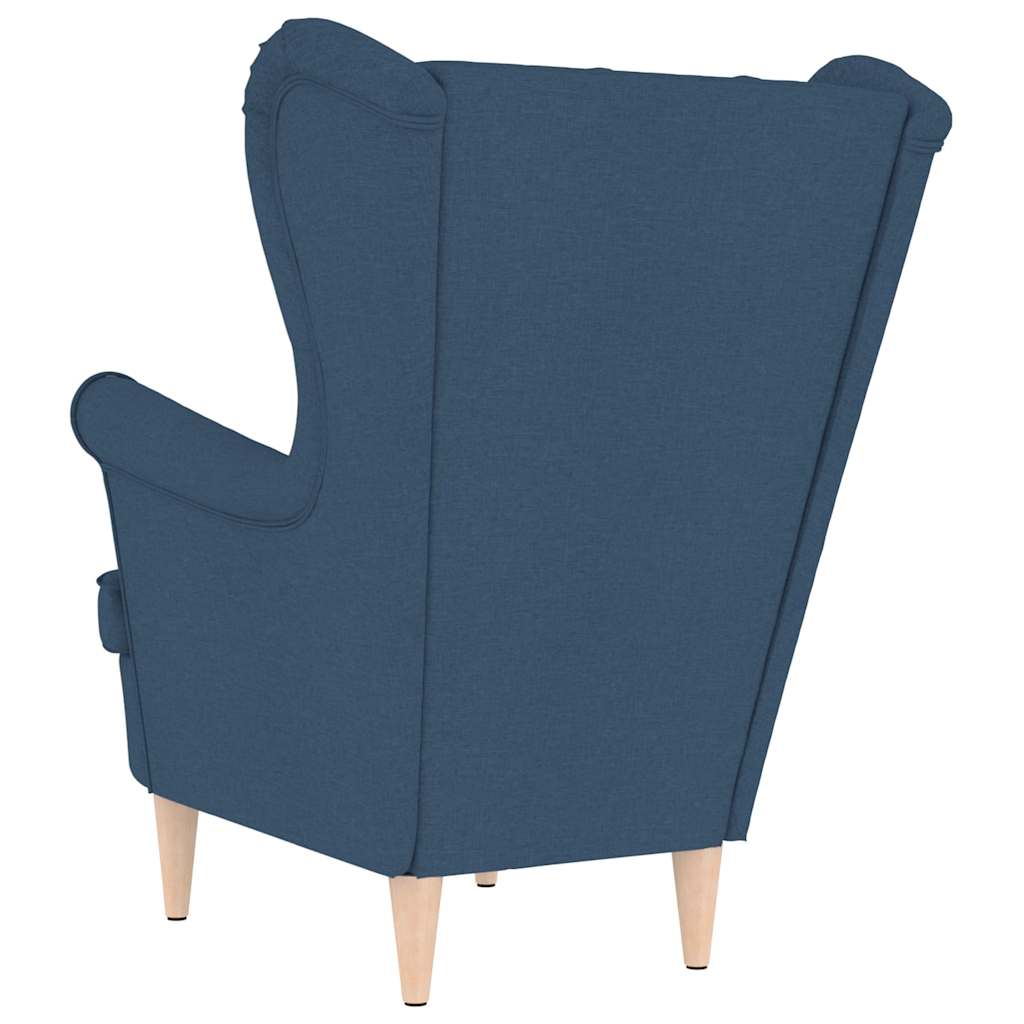 Fauteuil bleu 74x84x100 cm tissu - XIOS
