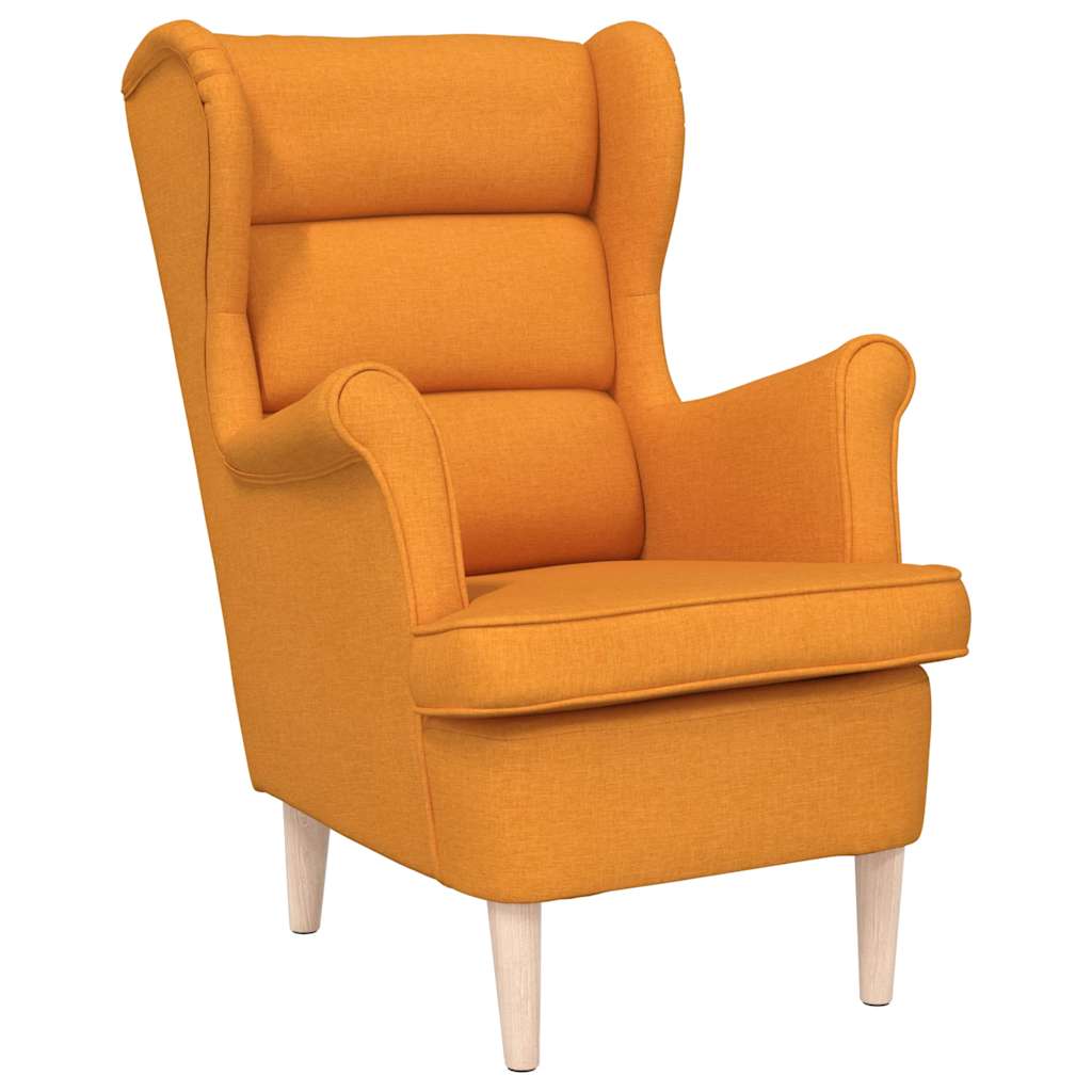 Fauteuil jaune foncé 74x84x100 cm tissu - XIOS