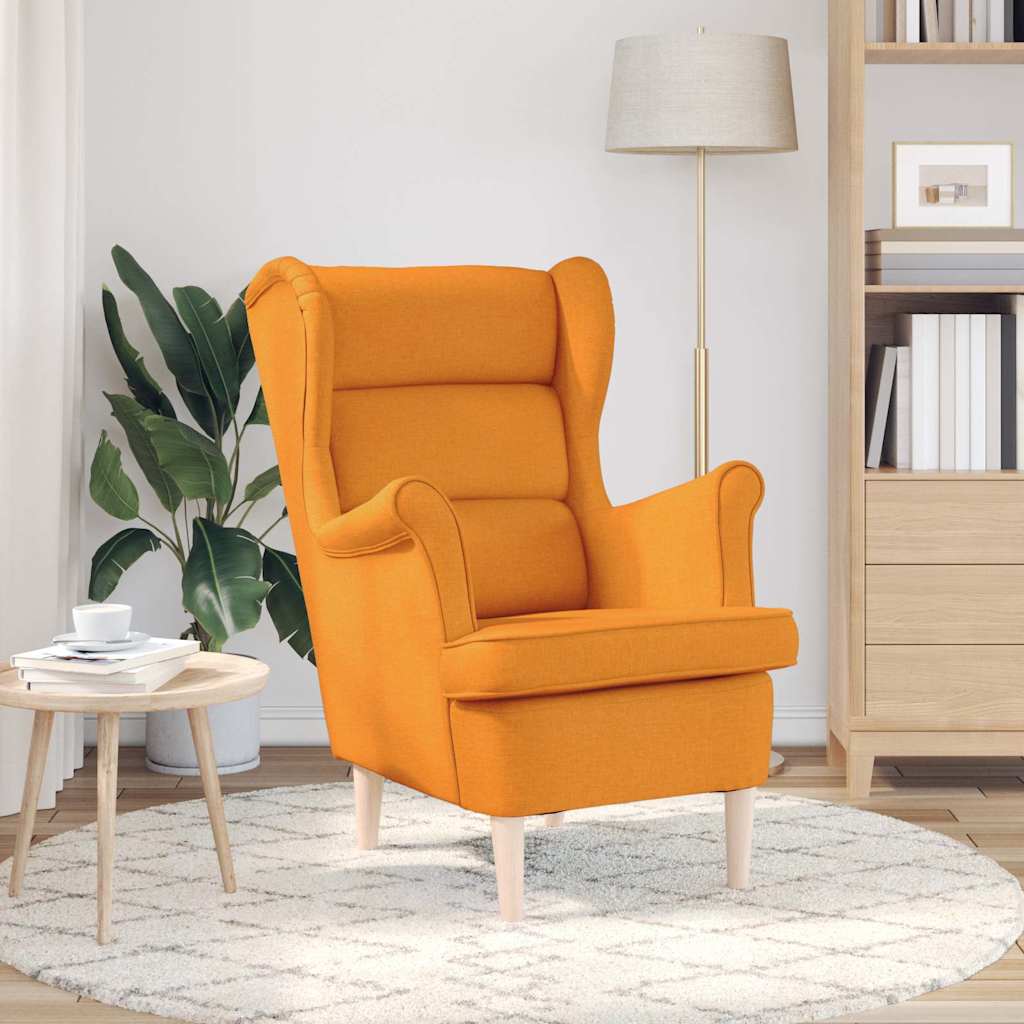 Fauteuil jaune foncé 74x84x100 cm tissu - XIOS