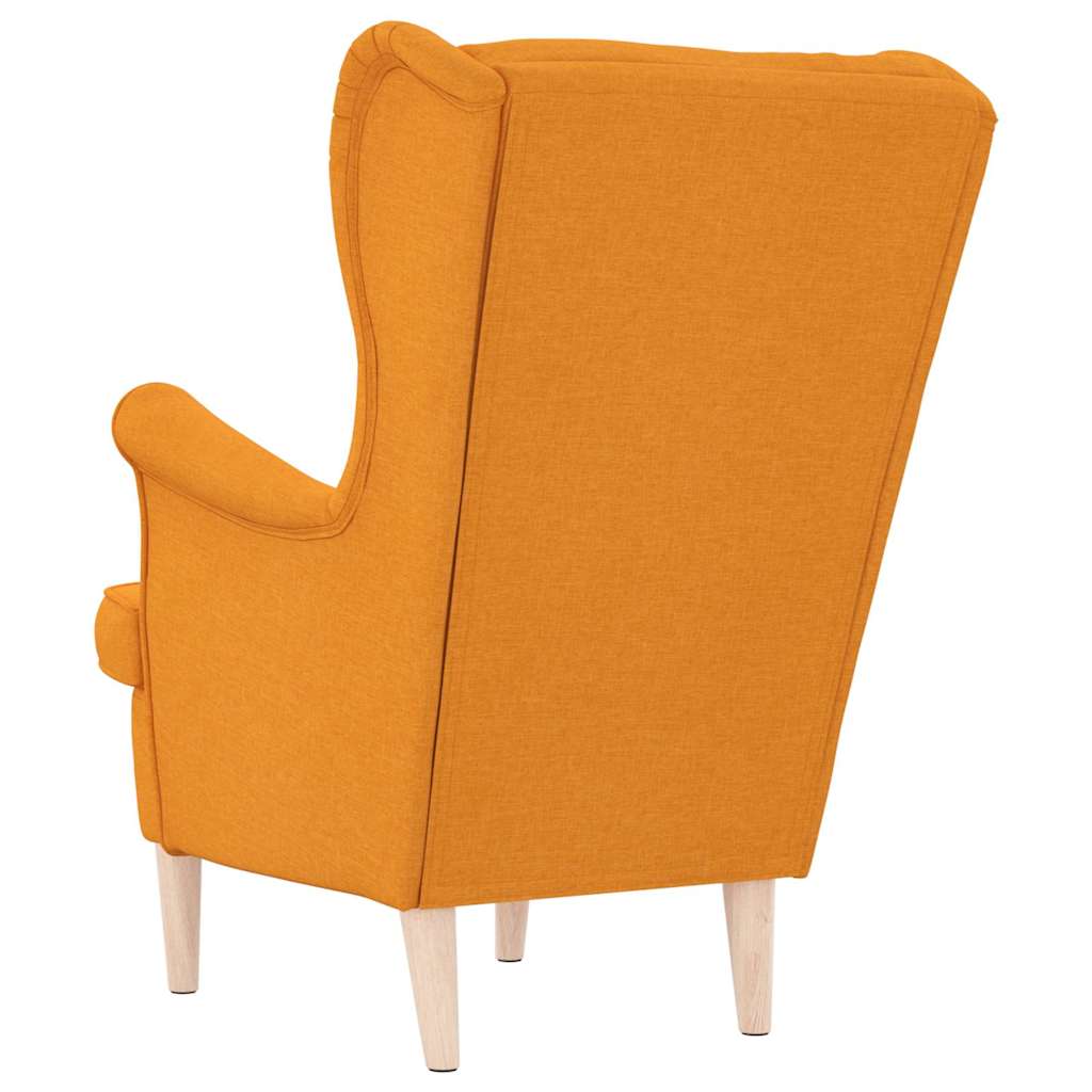 Fauteuil jaune foncé 74x84x100 cm tissu - XIOS