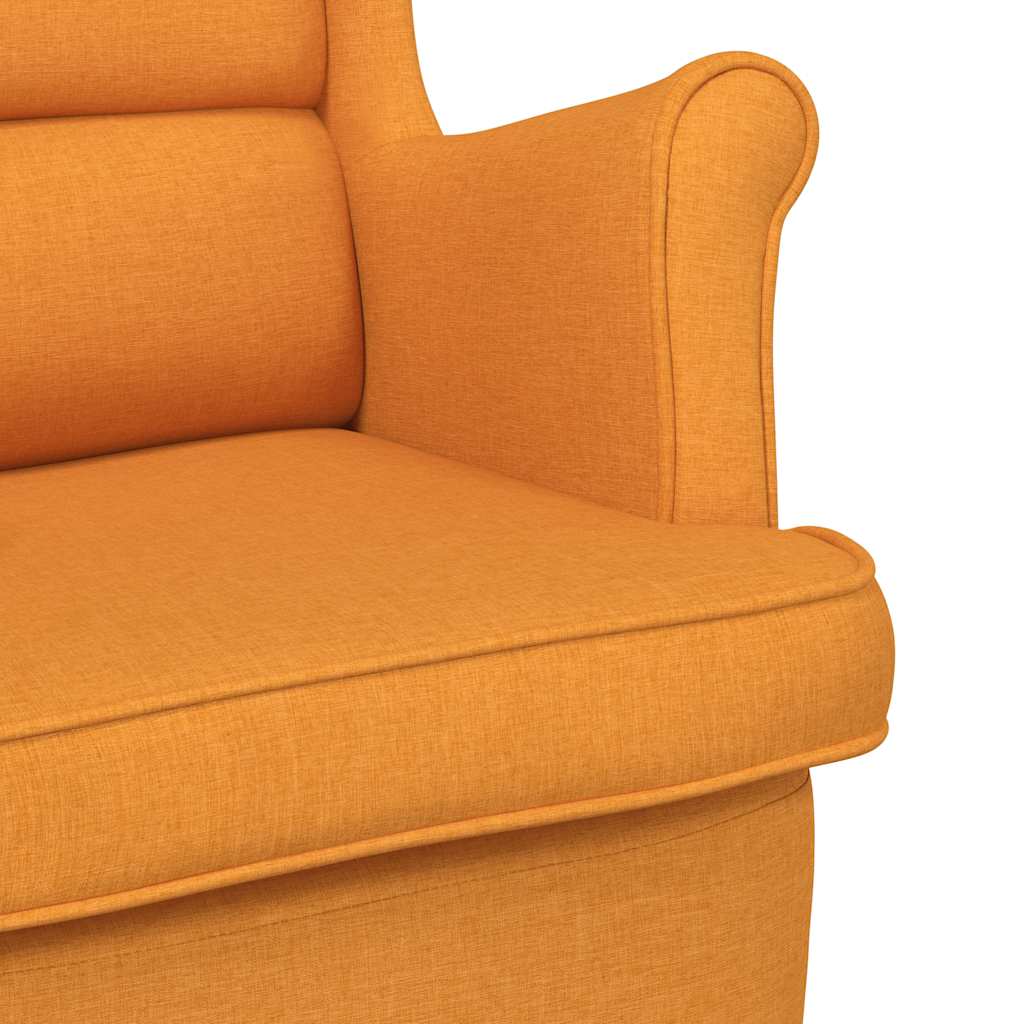 Fauteuil jaune foncé 74x84x100 cm tissu - XIOS