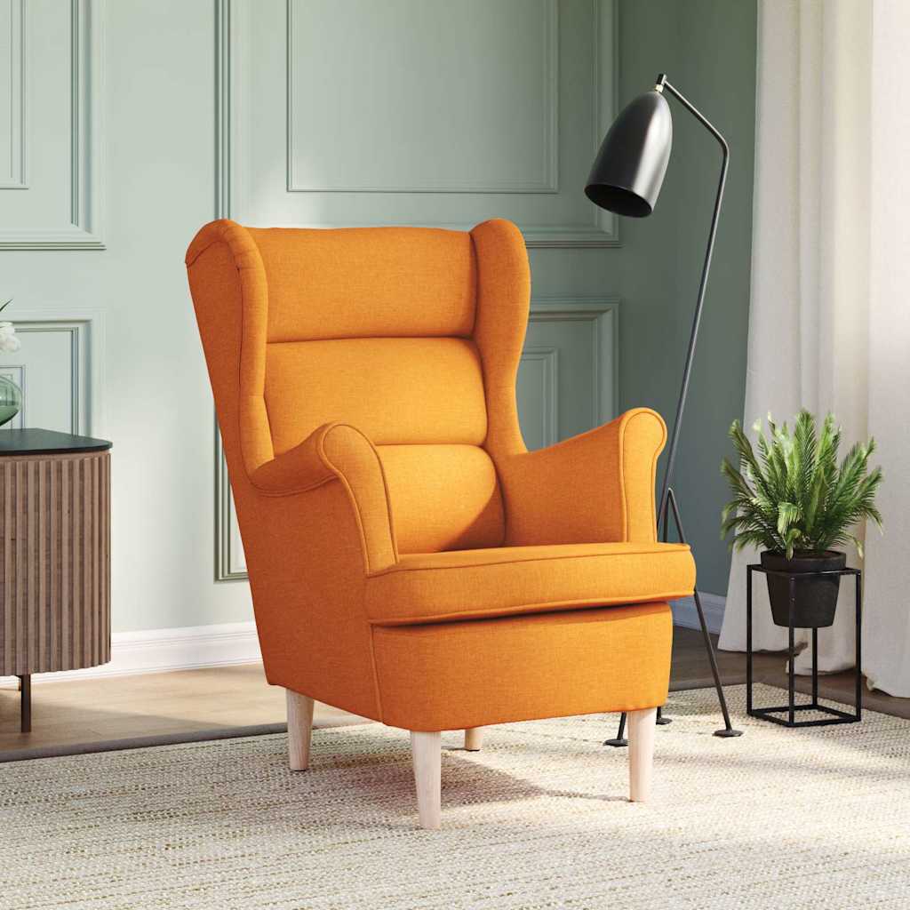 Fauteuil jaune foncé 74x84x100 cm tissu - XIOS