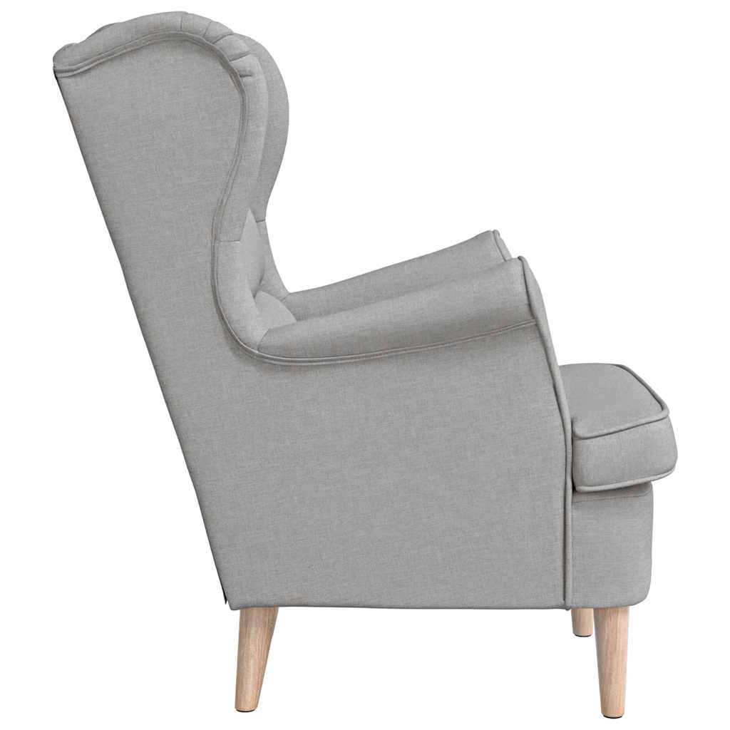 Fauteuil gris nuage 74x84x100 cm tissu - XIOS