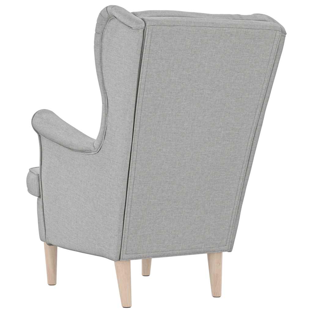 Fauteuil gris nuage 74x84x100 cm tissu - XIOS