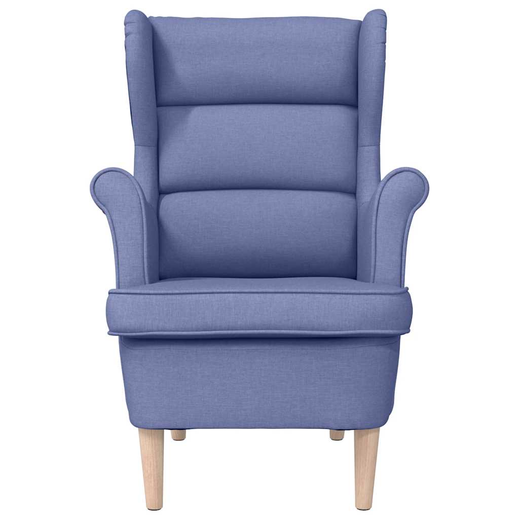 Fauteuil bleu jean 74x84x100 cm tissu - XIOS