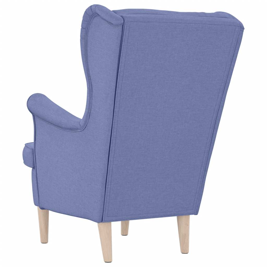Fauteuil bleu jean 74x84x100 cm tissu - XIOS