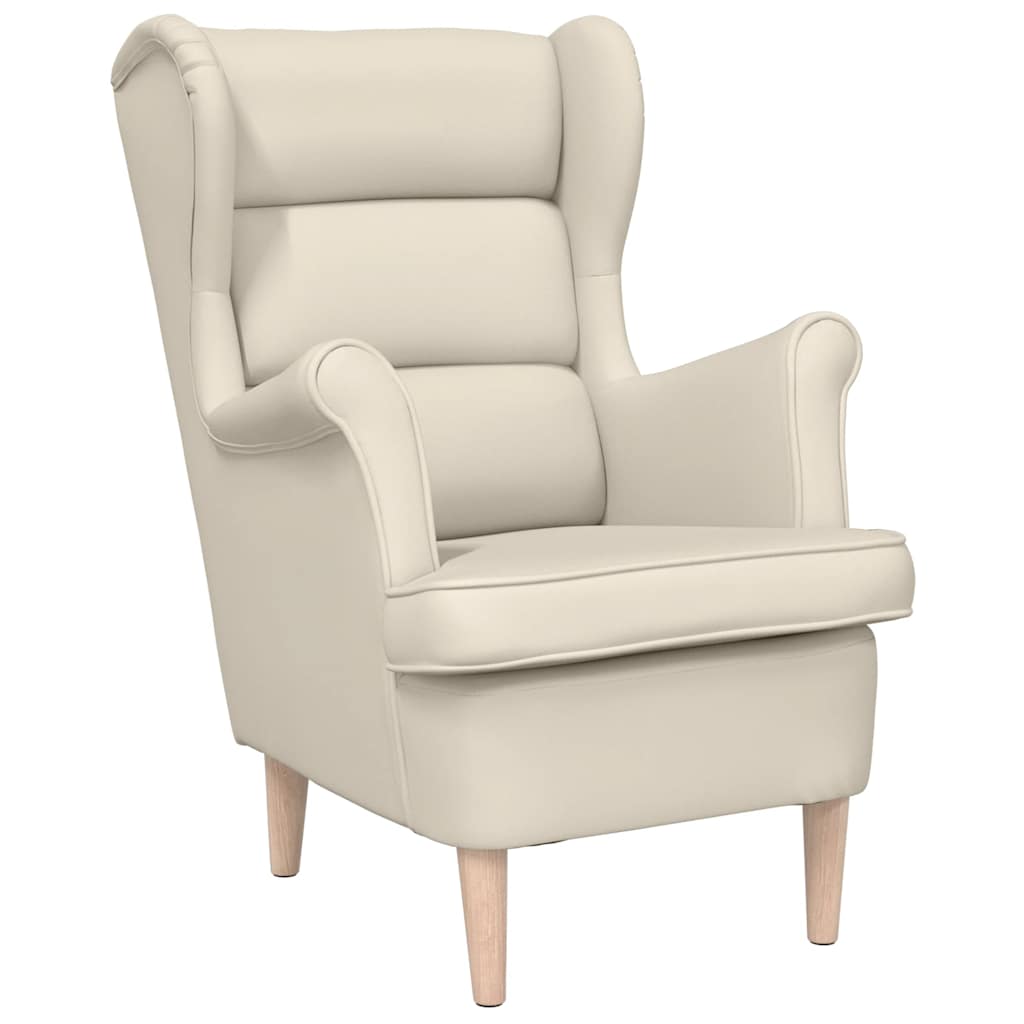 Fauteuil blanc 74x84x100 cm lin - XIOS