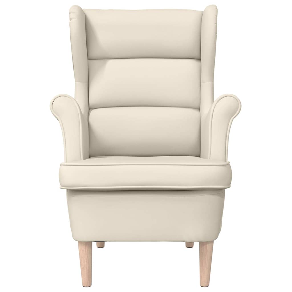 Fauteuil blanc 74x84x100 cm lin - XIOS