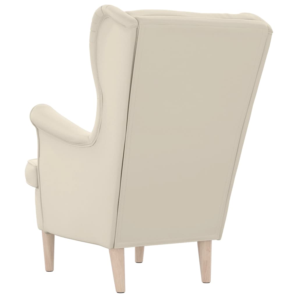 Fauteuil blanc 74x84x100 cm lin - XIOS