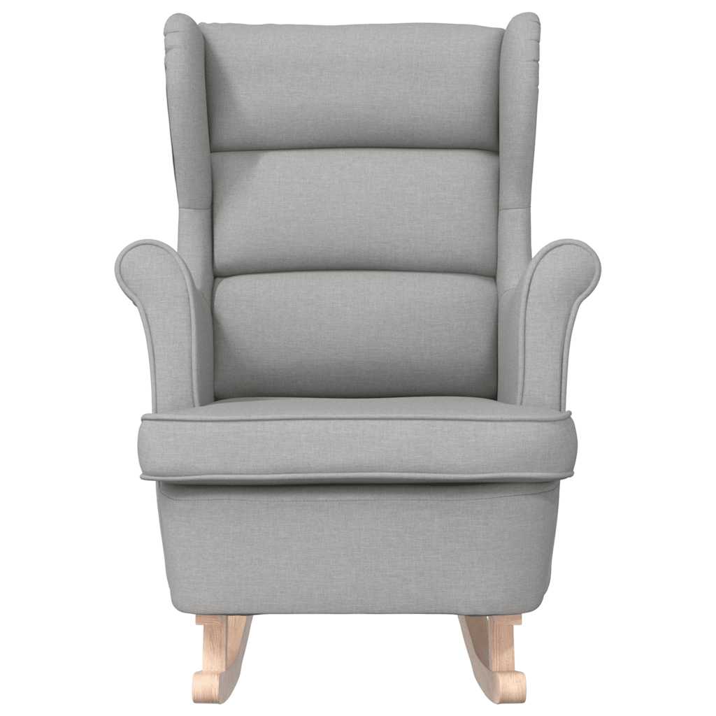 Chaise à bascule gris nuage 74x90x102 cm tissu - XIOS