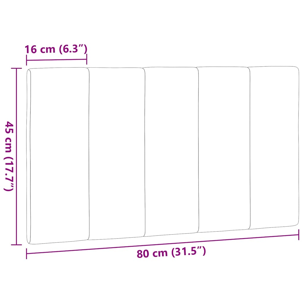 Coussin de tête de lit Hanko crème 80 cm tissu - XIOS