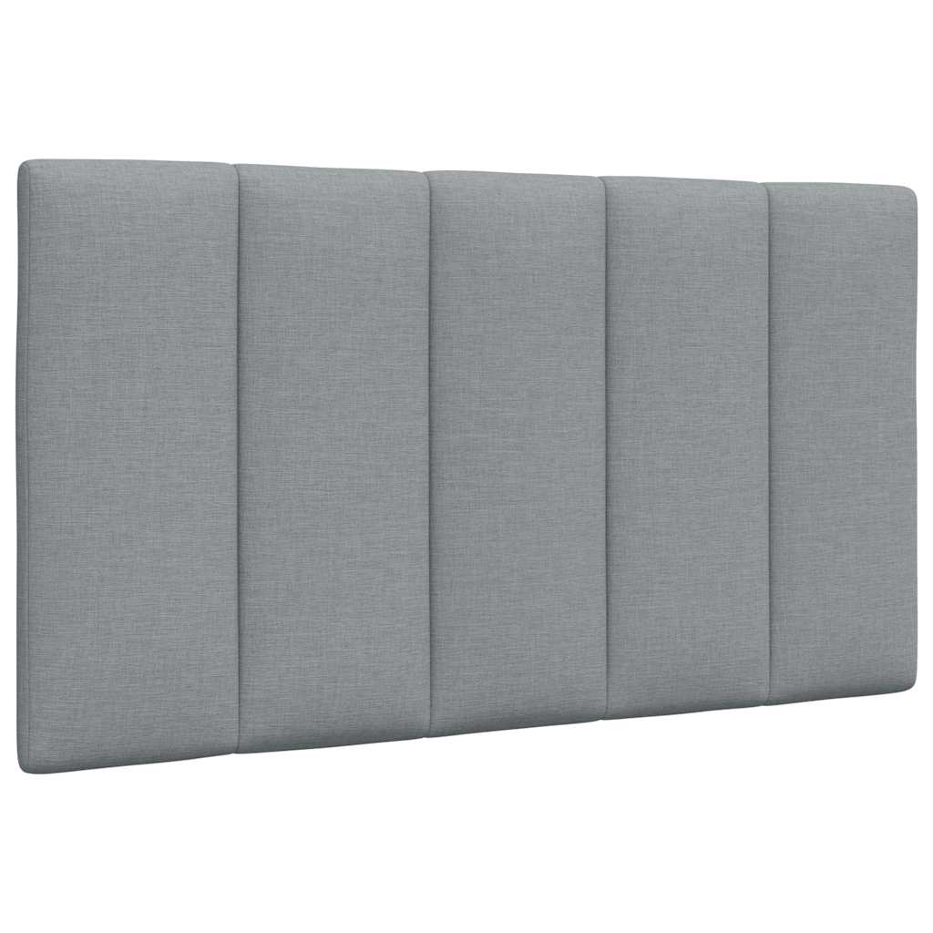 Coussin de tête de lit gris clair 90 cm tissu - XIOS
