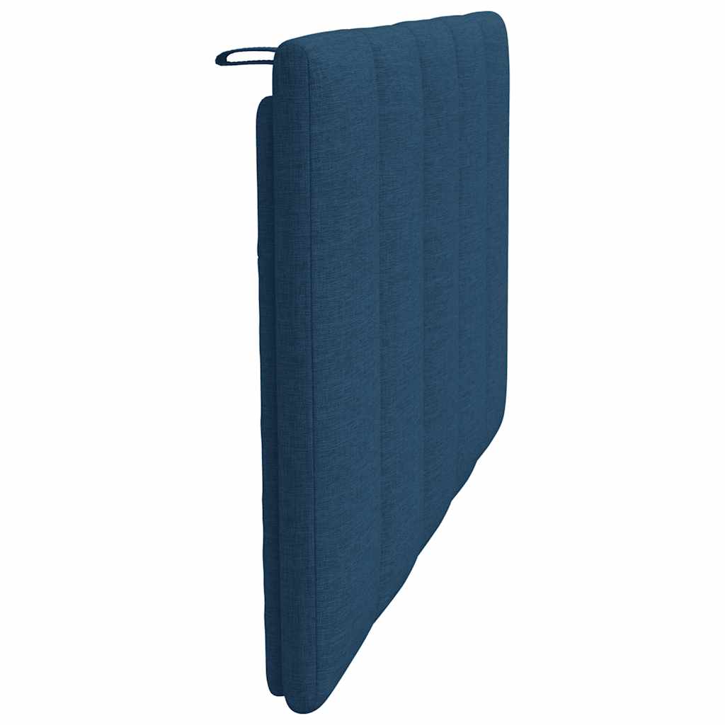 Coussin de tête de lit bleu 90 cm tissu - XIOS