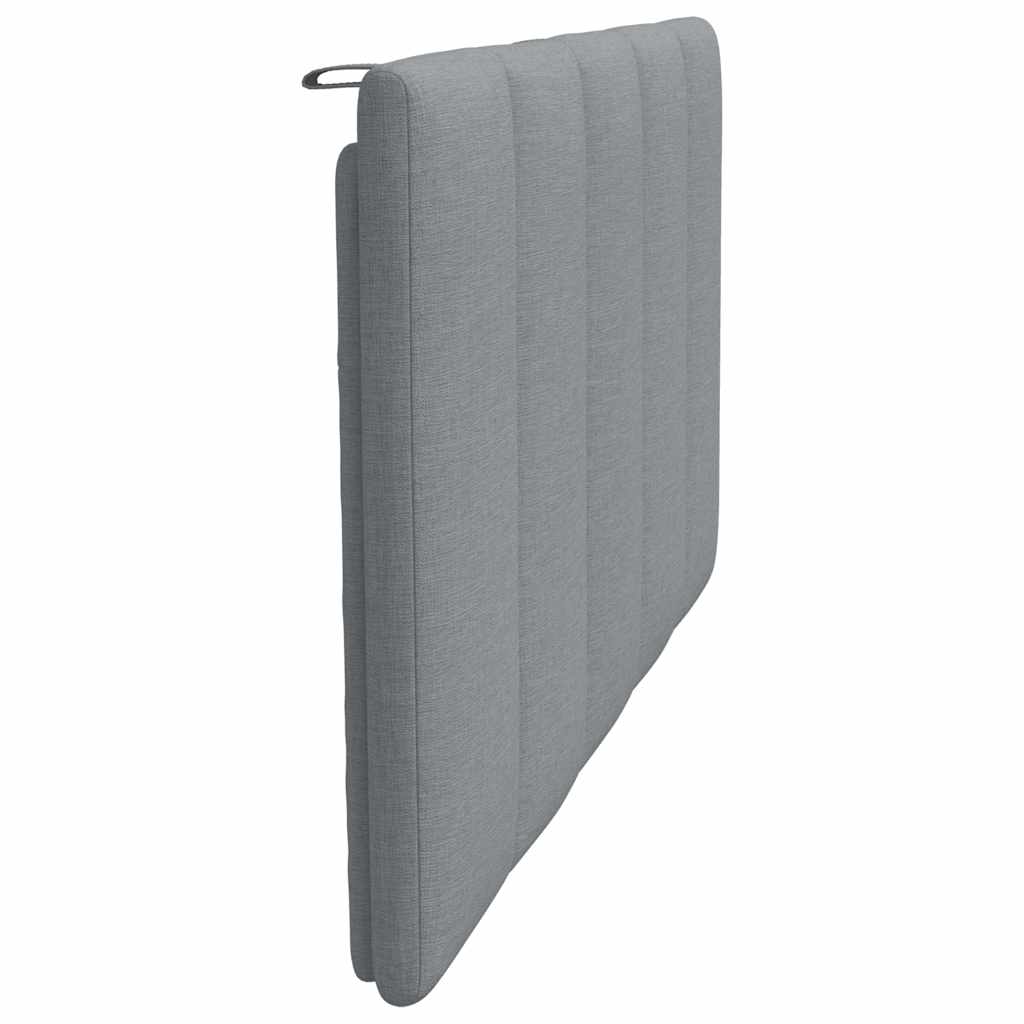 Coussin de tête de lit Hanko gris clair 100 cm tissu - XIOS