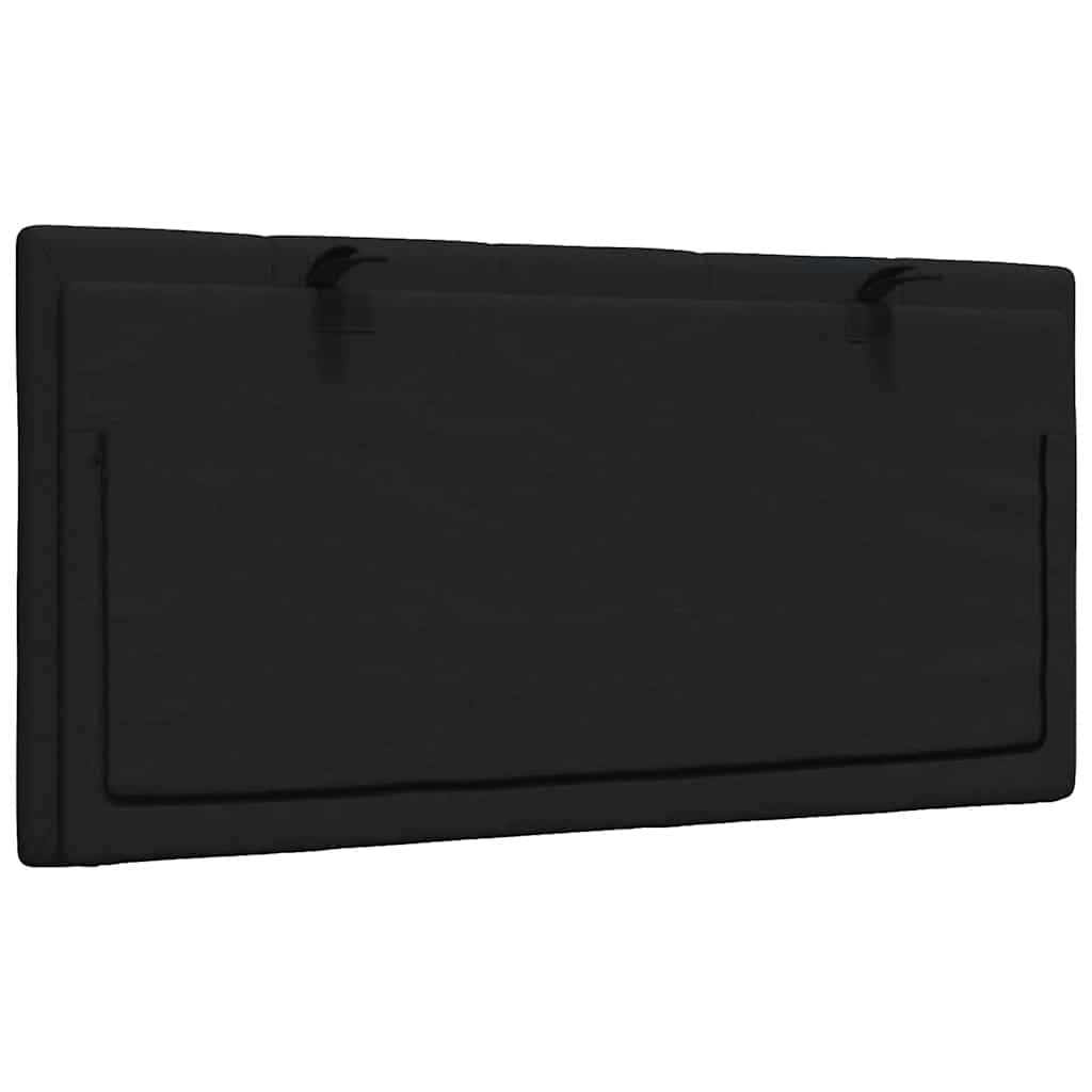 Coussin de tête de lit Hanko noir 100 cm tissu - XIOS