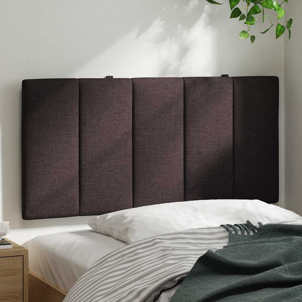 Coussin de tête de lit Hanko marron foncé 100 cm tissu - XIOS