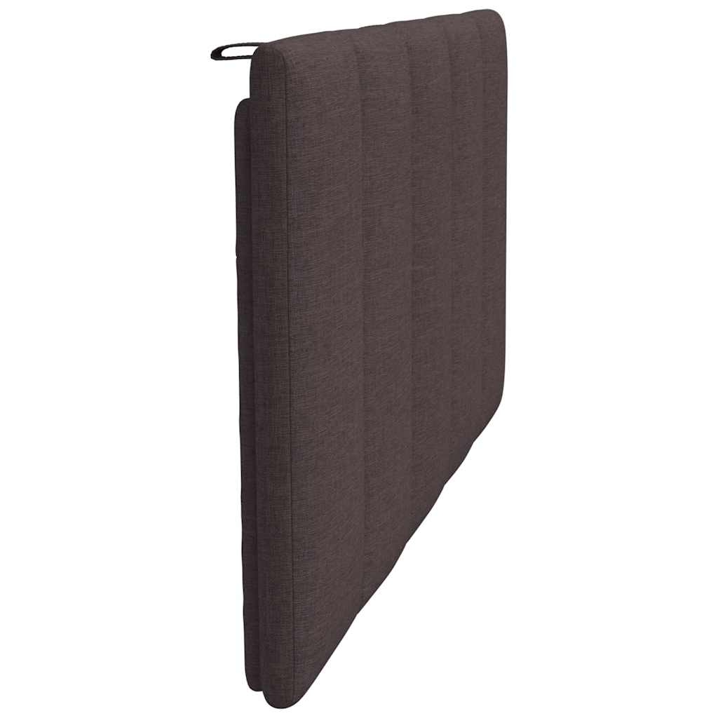 Coussin de tête de lit Hanko marron foncé 100 cm tissu - XIOS