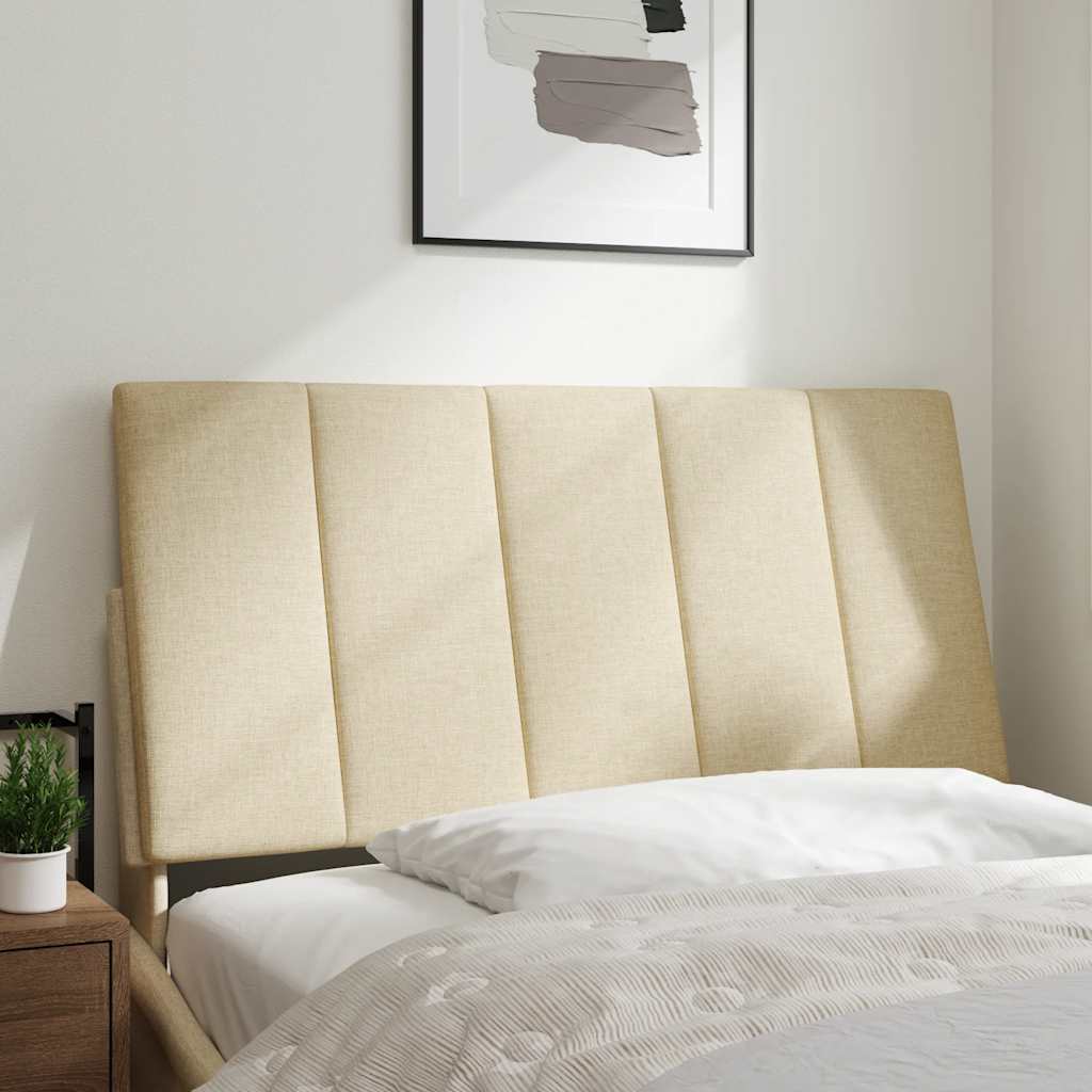 Coussin de tête de lit crème 100 cm tissu - XIOS