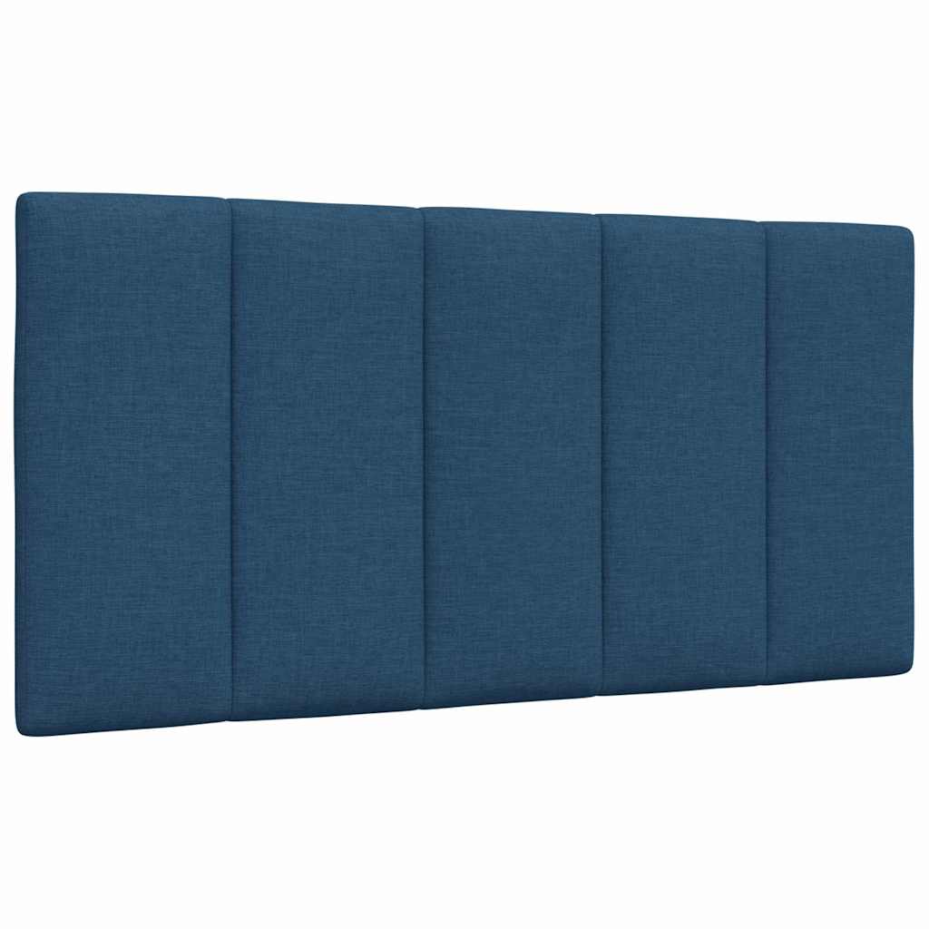 Coussin de tête de lit bleu 100 cm tissu - XIOS