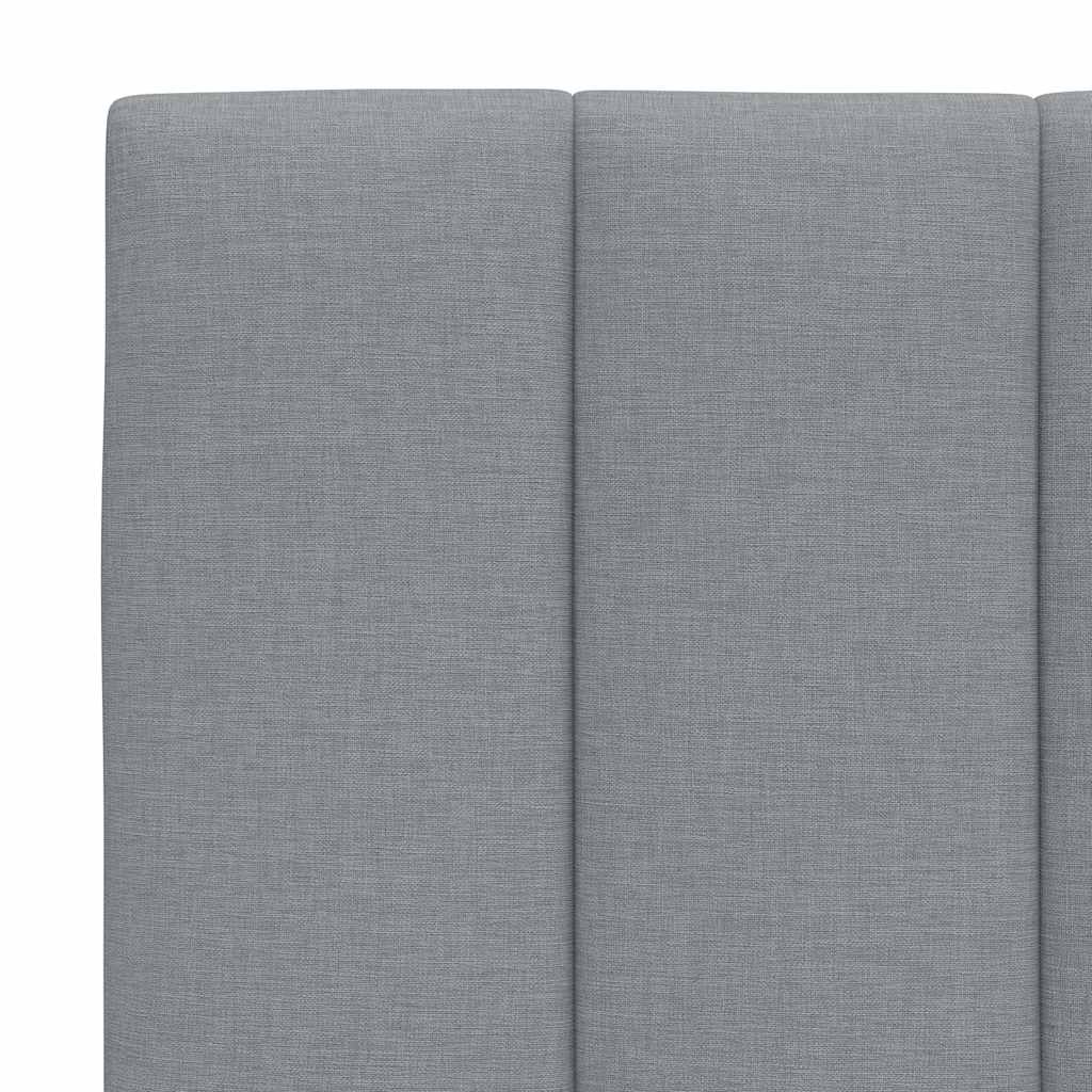 Coussin de tête de lit Hanko gris clair 120 cm tissu - XIOS