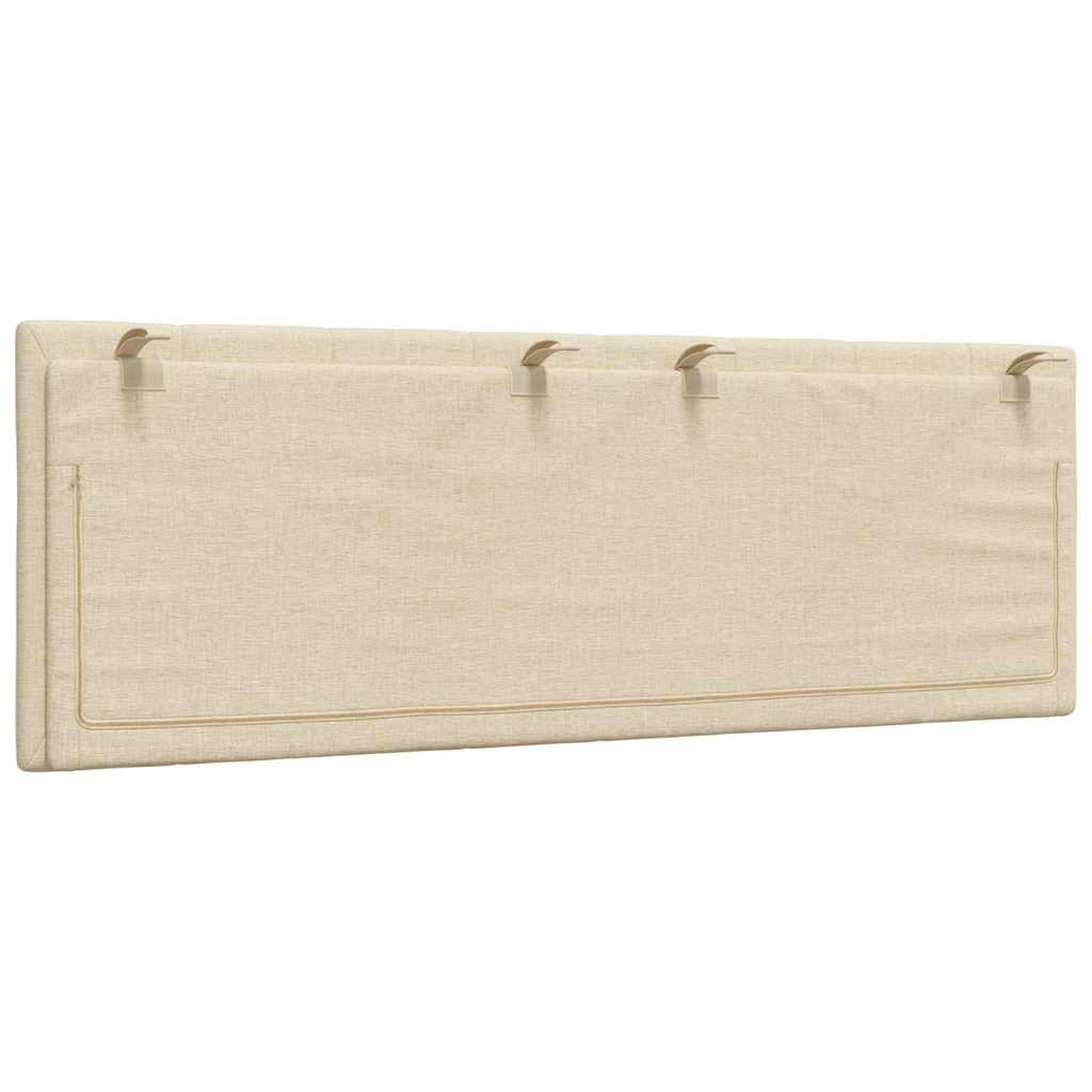 Coussin de tête de lit Hanko crème 120 cm tissu - XIOS