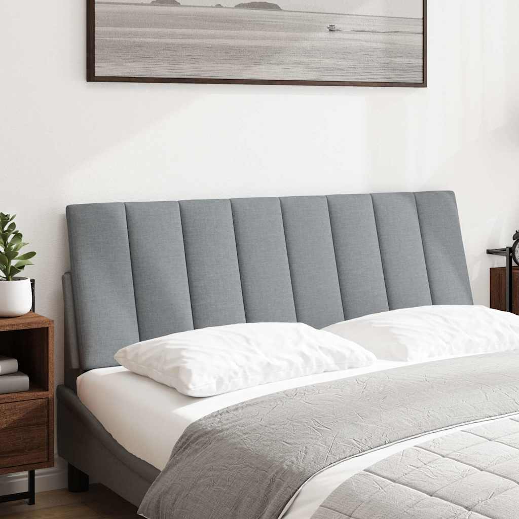 Coussin de tête de lit Hanko gris clair 140 cm tissu - XIOS