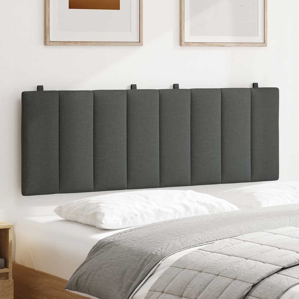 Coussin de tête de lit Hanko gris foncé 140 cm tissu - XIOS