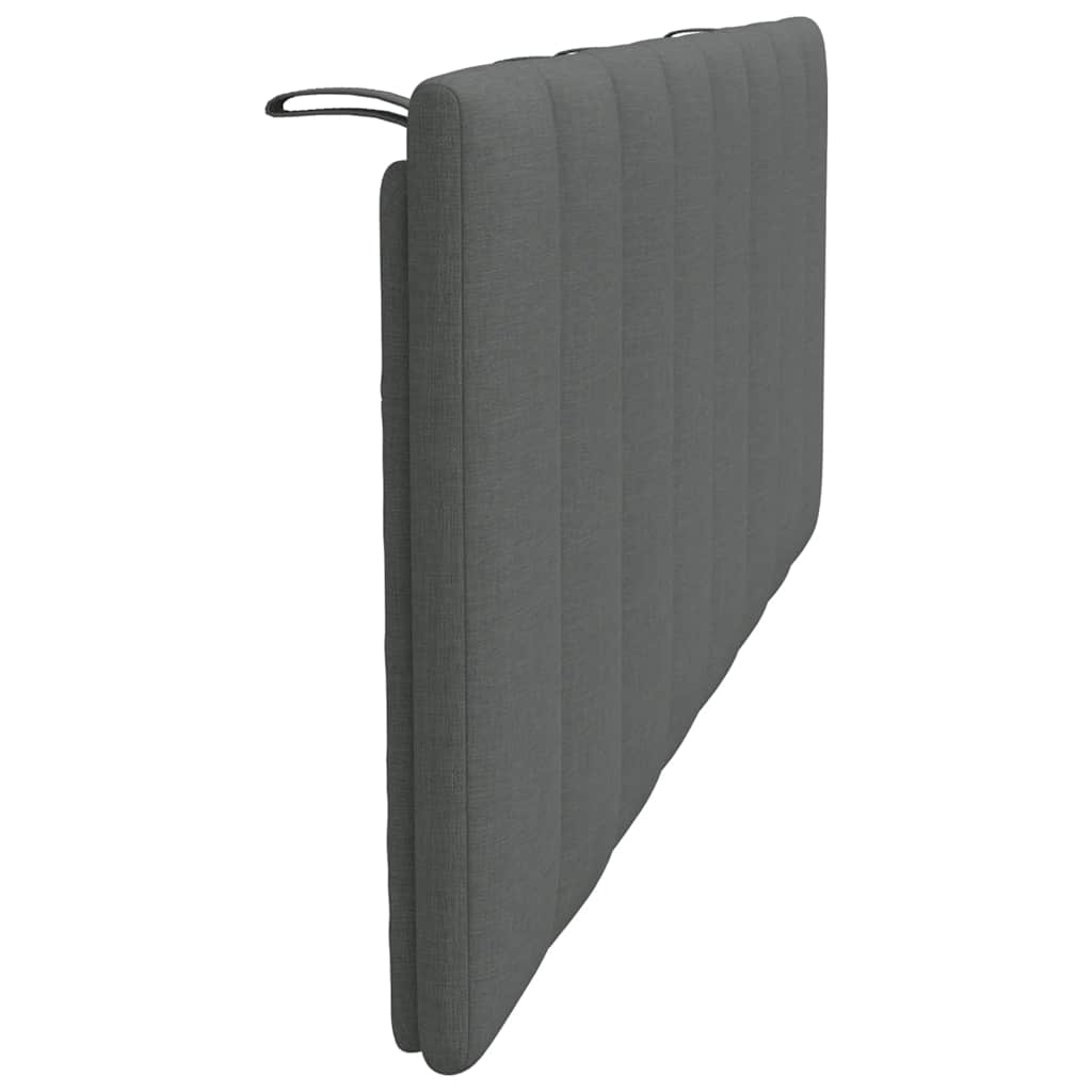 Coussin de tête de lit Hanko gris foncé 140 cm tissu - XIOS