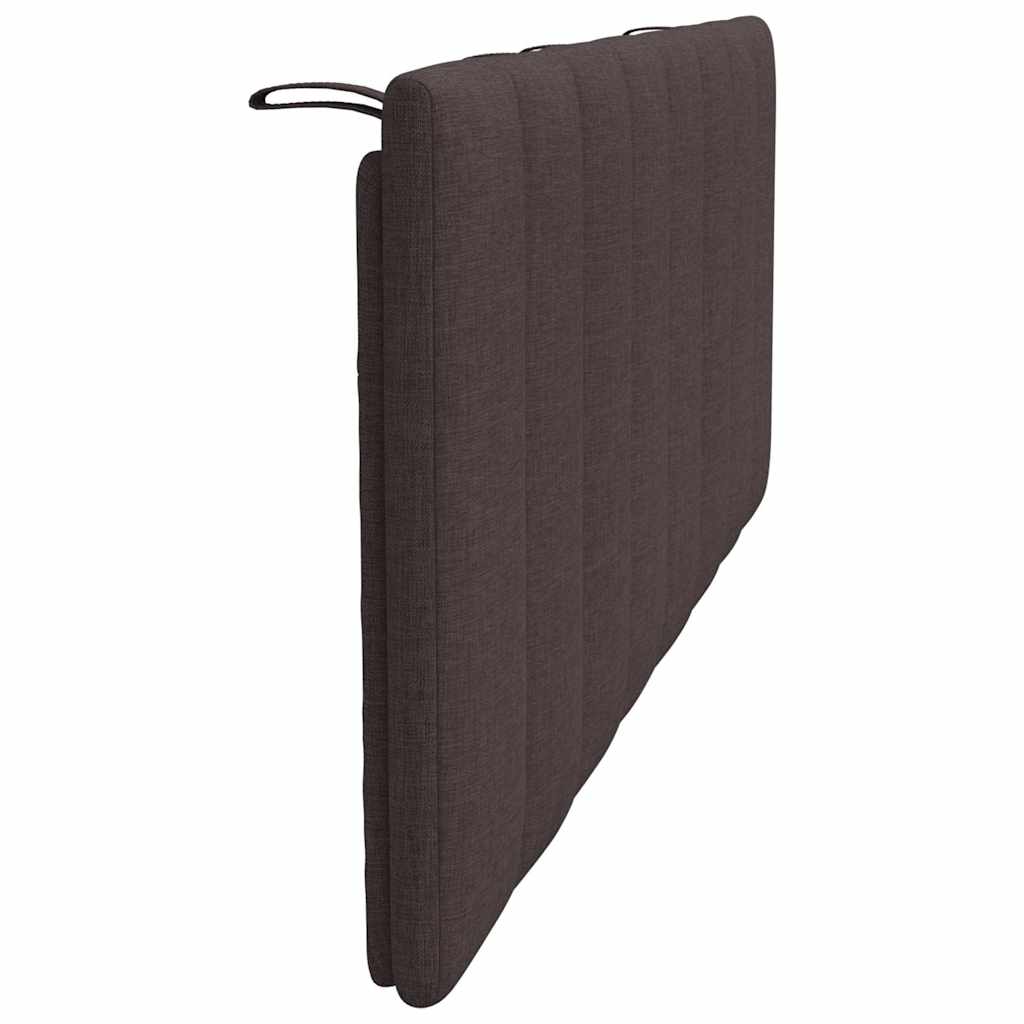 Coussin de tête de lit Hanko marron foncé 140 cm tissu - XIOS