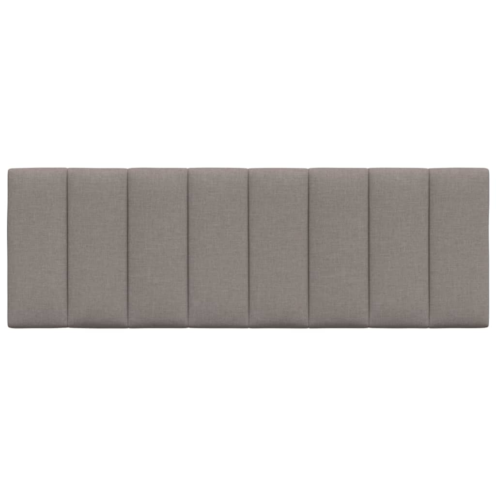 Coussin de tête de lit taupe 140 cm tissu - XIOS