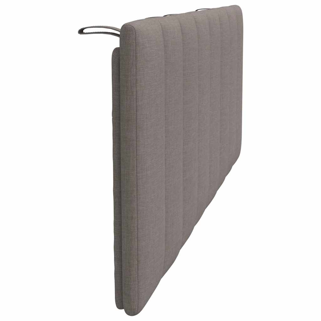 Coussin de tête de lit taupe 140 cm tissu - XIOS